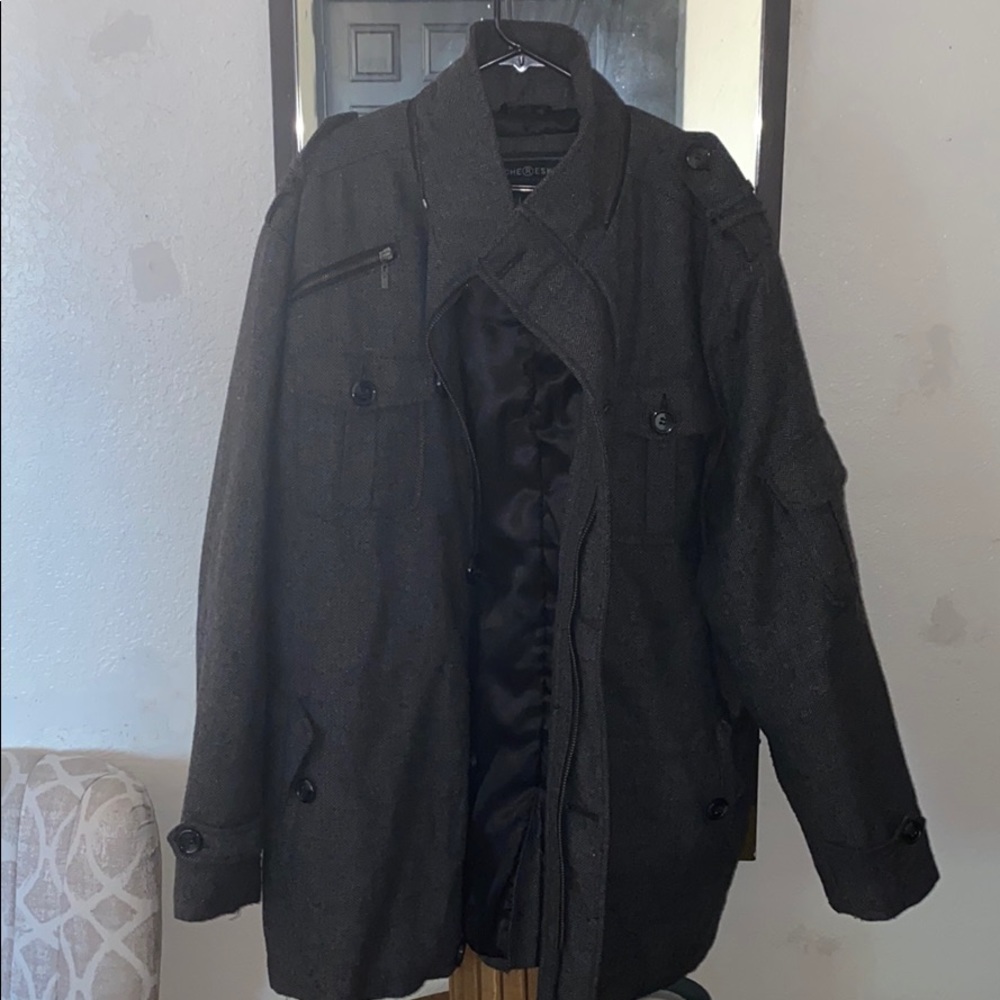 MENS XXL WARM HARING BONE THICK JACKET